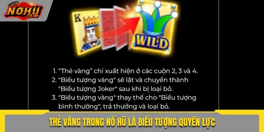 Thẻ vàng trong nổ hũ là biểu tượng quyền lực